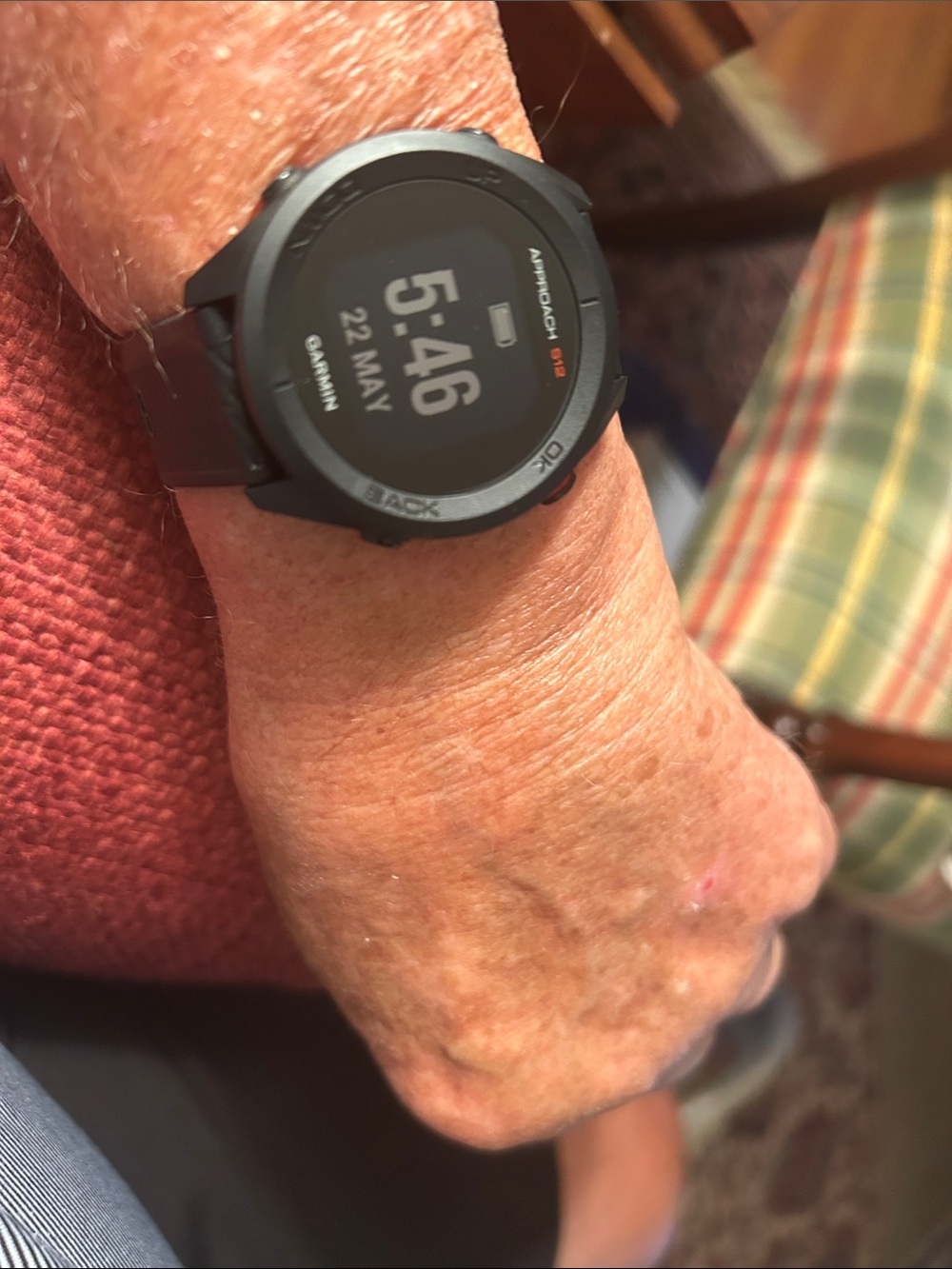 Garmin Approach S12 Black GPS Sports Watch with Silicone Band